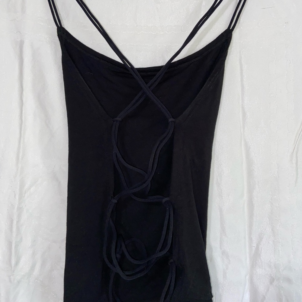 Open back tank top